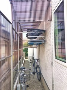 サーフボードラック付き自転車置き場を自作diy フレームdiyラボ サーフボードラック付き自転車置き場を自作diy フレームdiyラボ